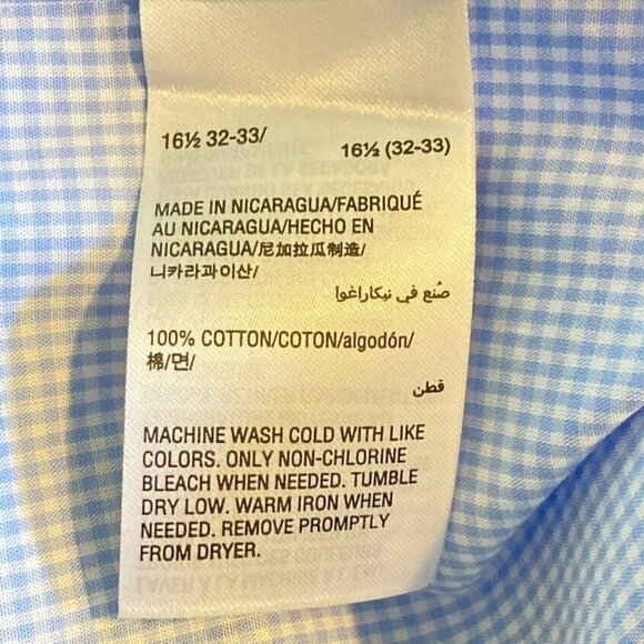 Club Room Mens Button Down Shirt Academia Career Dad Preppy Professional 16.5 - Picture 5 of 5